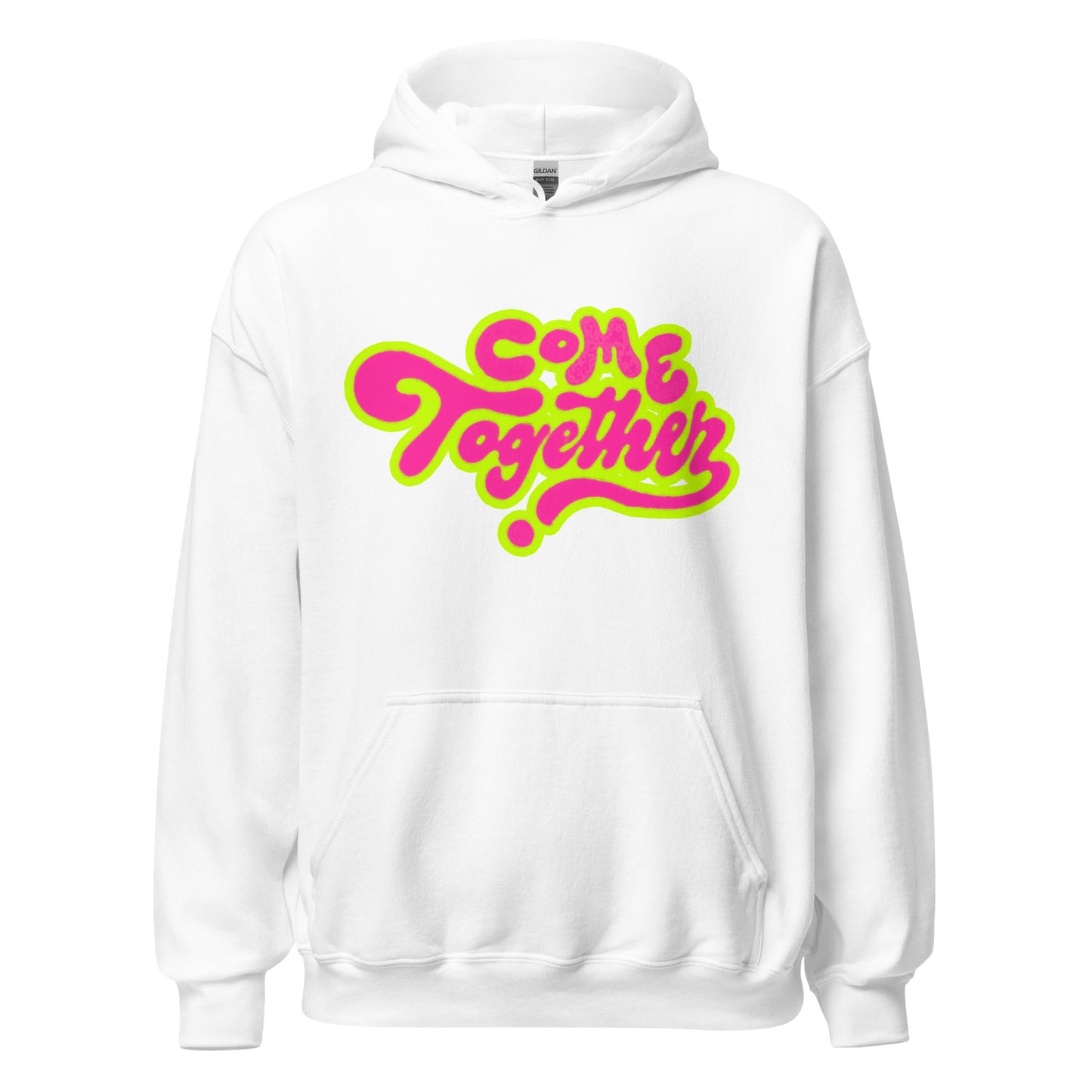 ONE LOVE Come Together ( Lime n pink ) Hoodie