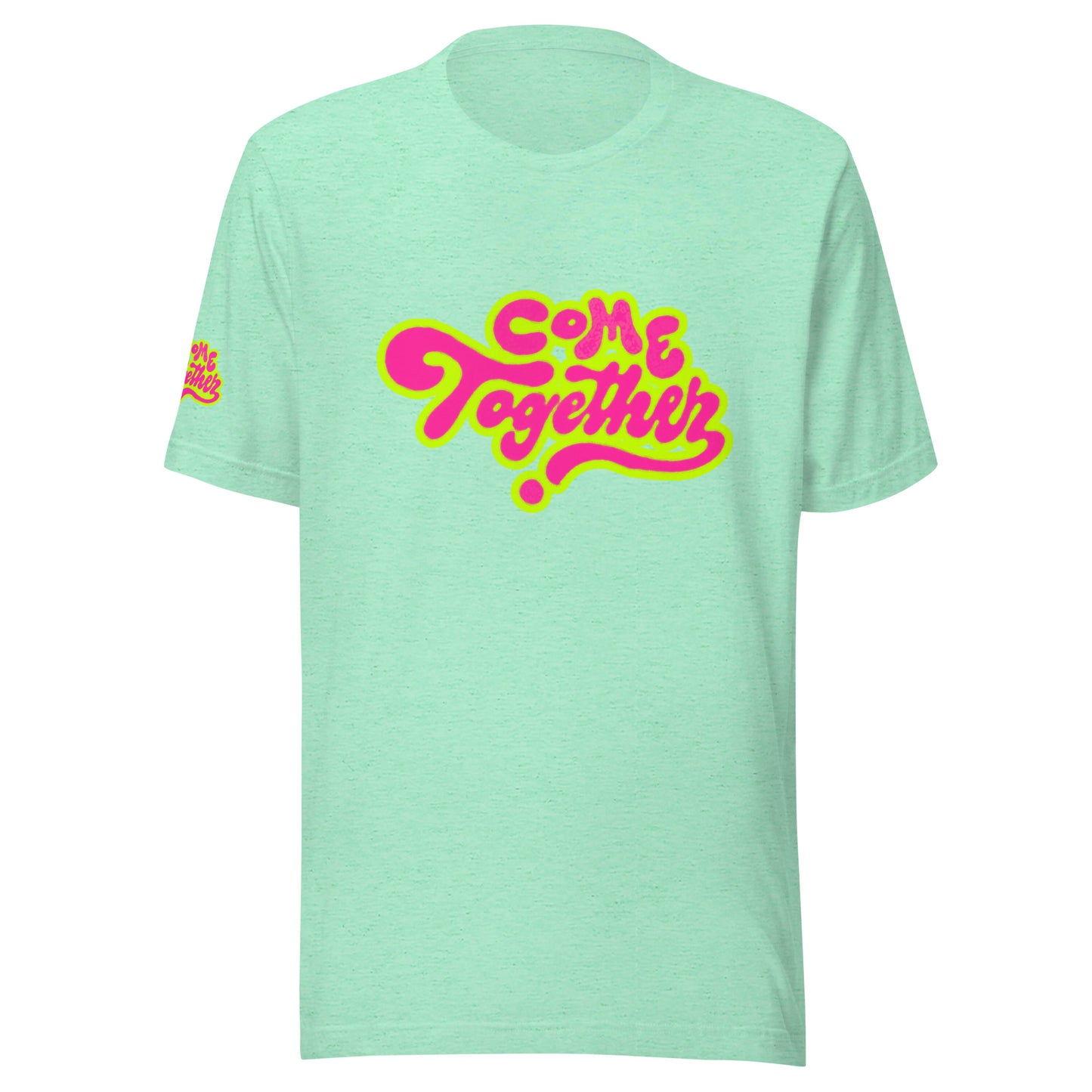 ONE LOVE Come Together ( lime n pink ) t-shirt