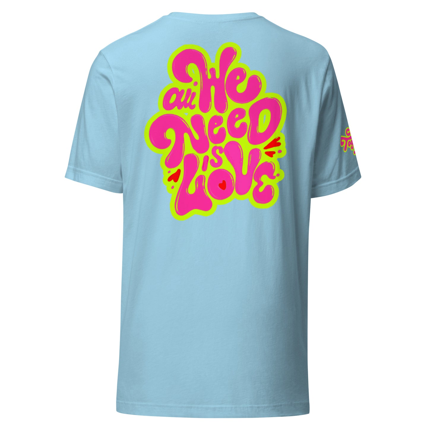 ONE LOVE Come Together ( lime n pink ) t-shirt