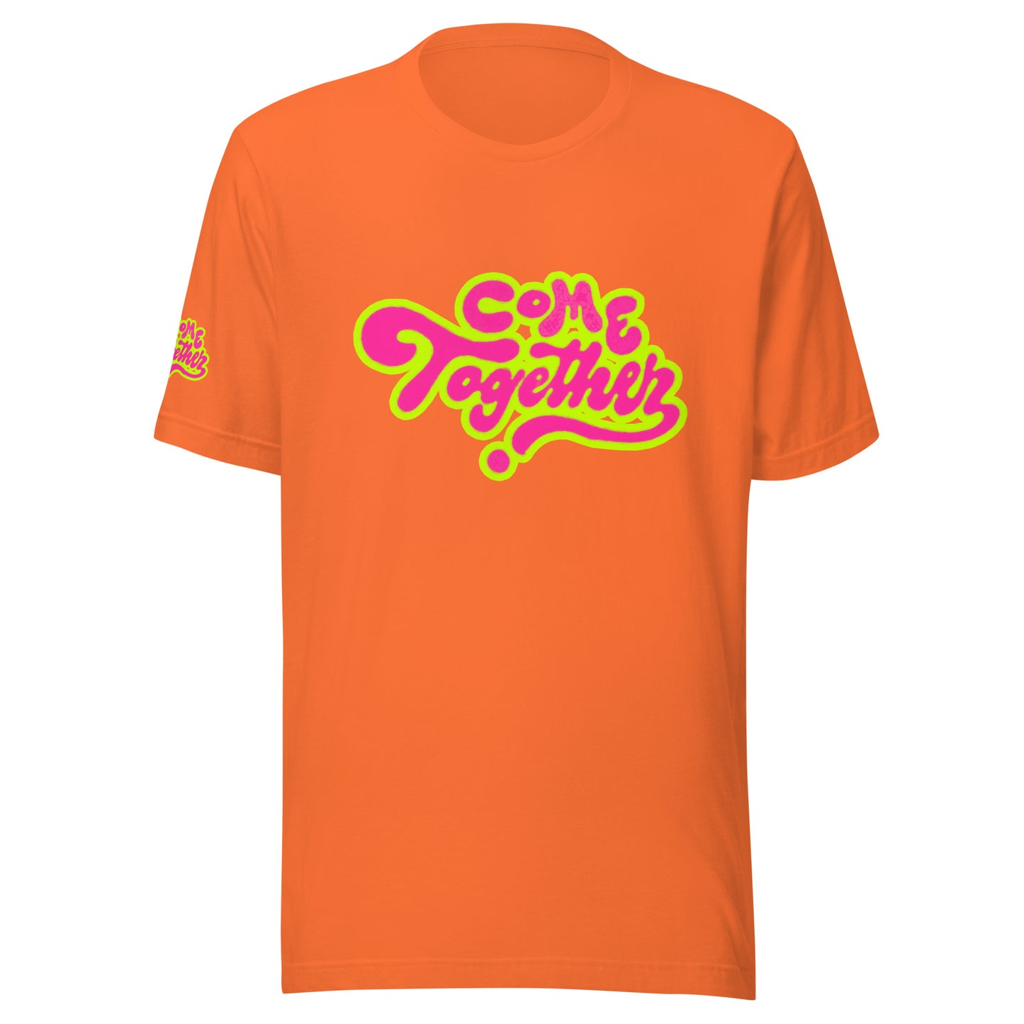 ONE LOVE Come Together ( lime n pink ) t-shirt