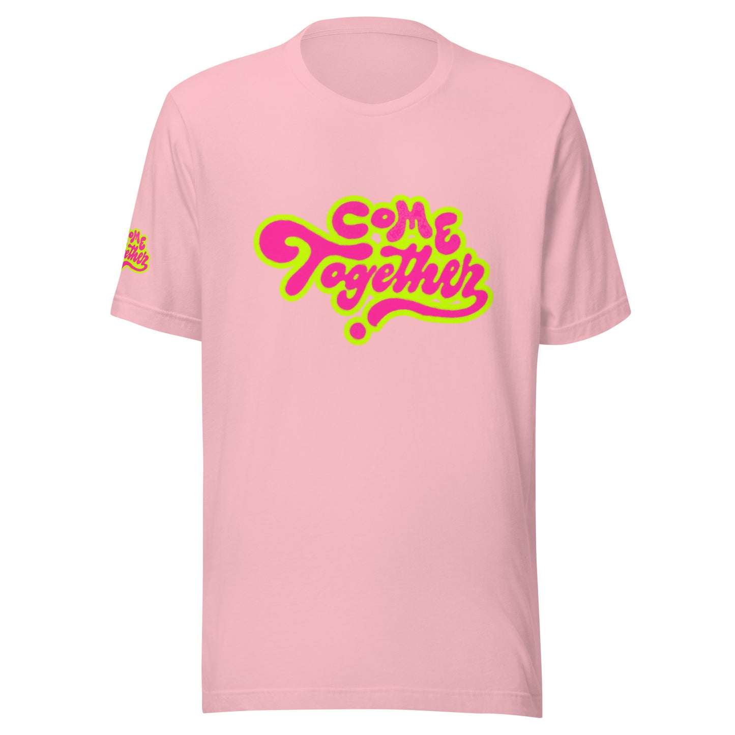 ONE LOVE Come Together ( lime n pink ) t-shirt