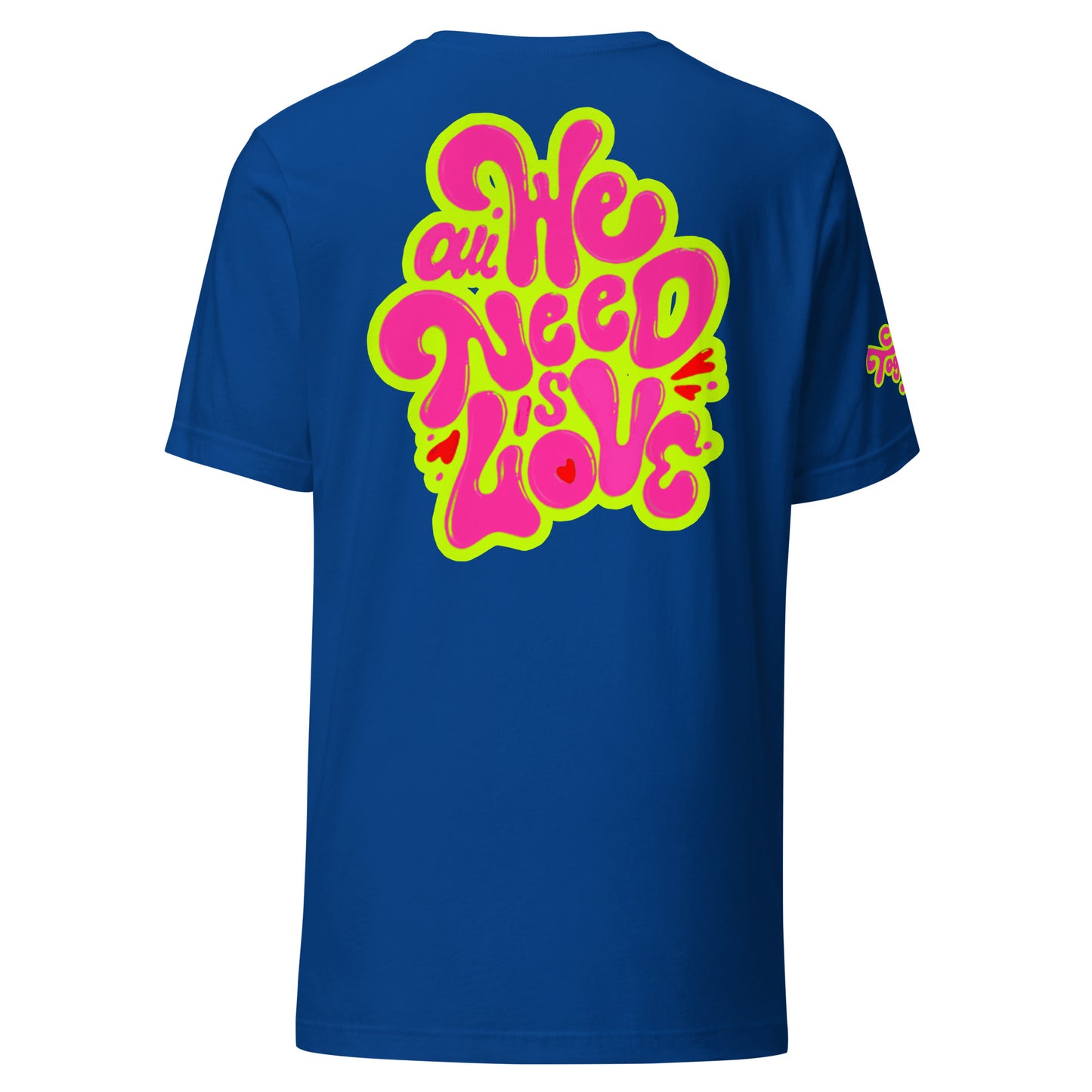 ONE LOVE Come Together ( lime n pink ) t-shirt