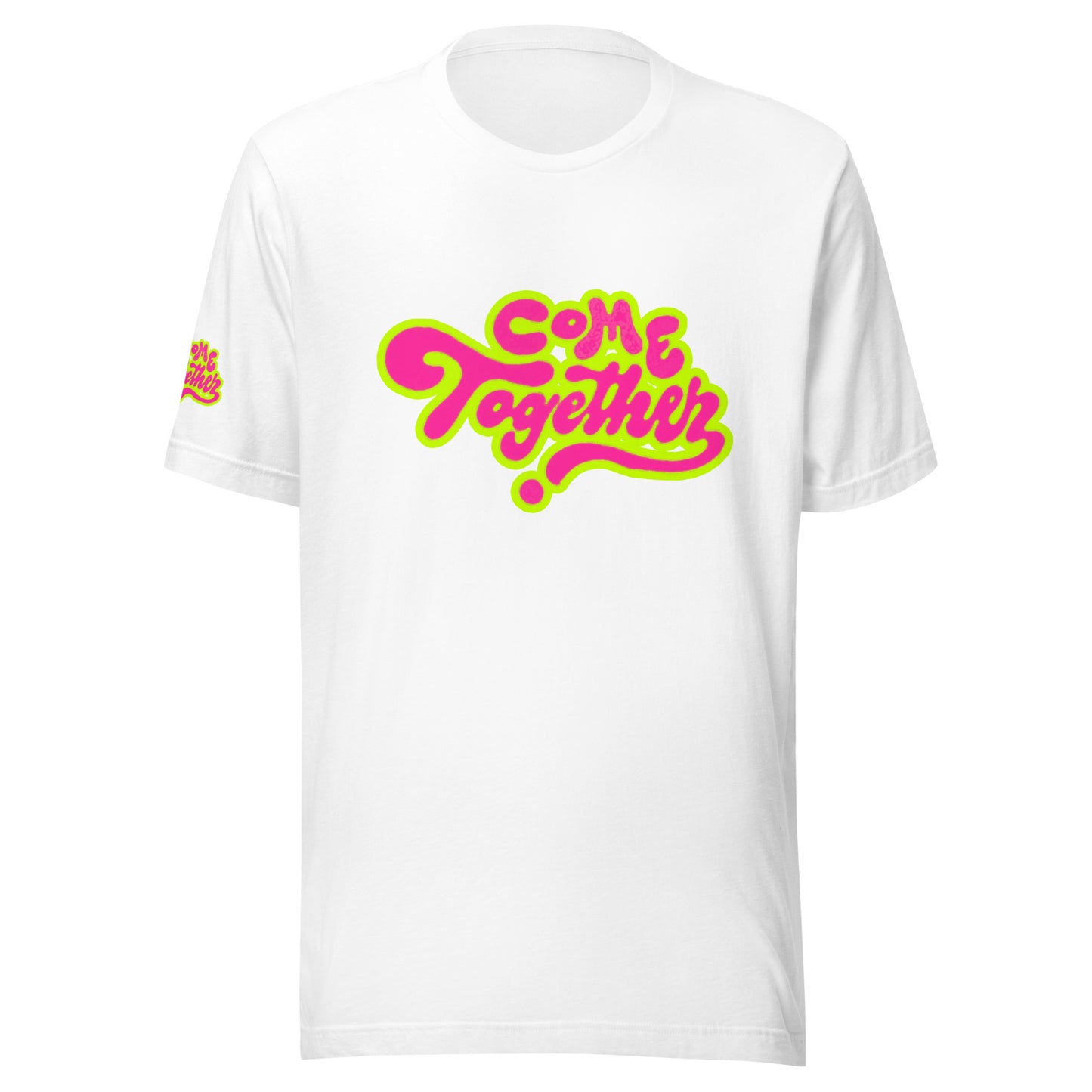 ONE LOVE Come Together ( lime n pink ) t-shirt