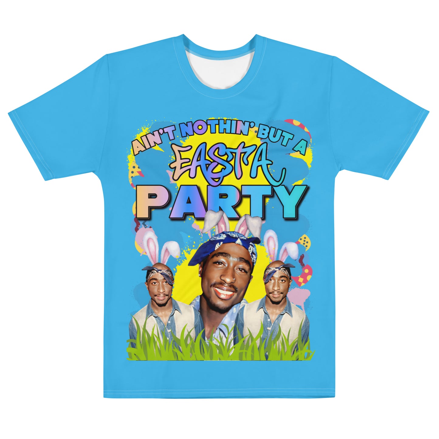 TUPAC EASTA LASHUNE ART blue t-shirt