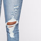 Distressed Slit Jeans