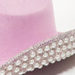 Fame Pave Rhinestone Pearl Trim Cowboy Hat