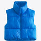 Zip-Up Drawstring Puffer Vest