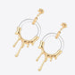 Zinc Alloy and Resin Drop Earrings