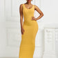 Scoop Neck Wide Strap Maxi Dress