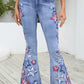 Full Size Star Applique Wide Leg Jeans