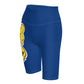 TOXIK blue n yellow Biker Shorts