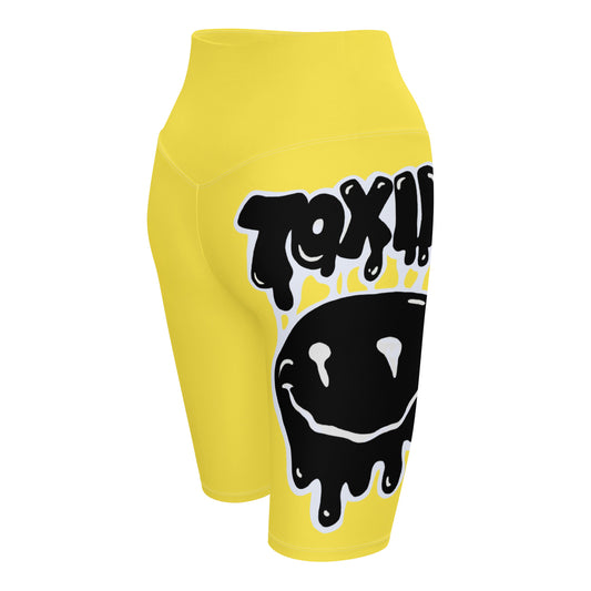 TOXIK yellow Biker Shorts