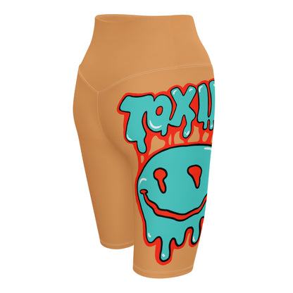 TOXIK Porsche, red, n turquoise Biker Shorts