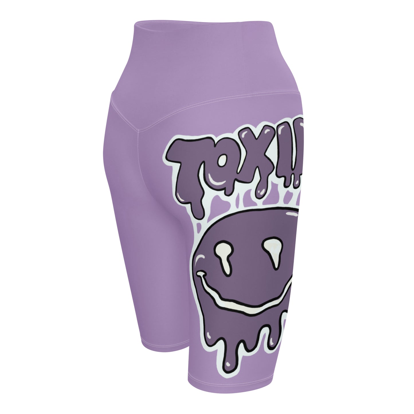 TOXIK light and dark purple Biker Shorts