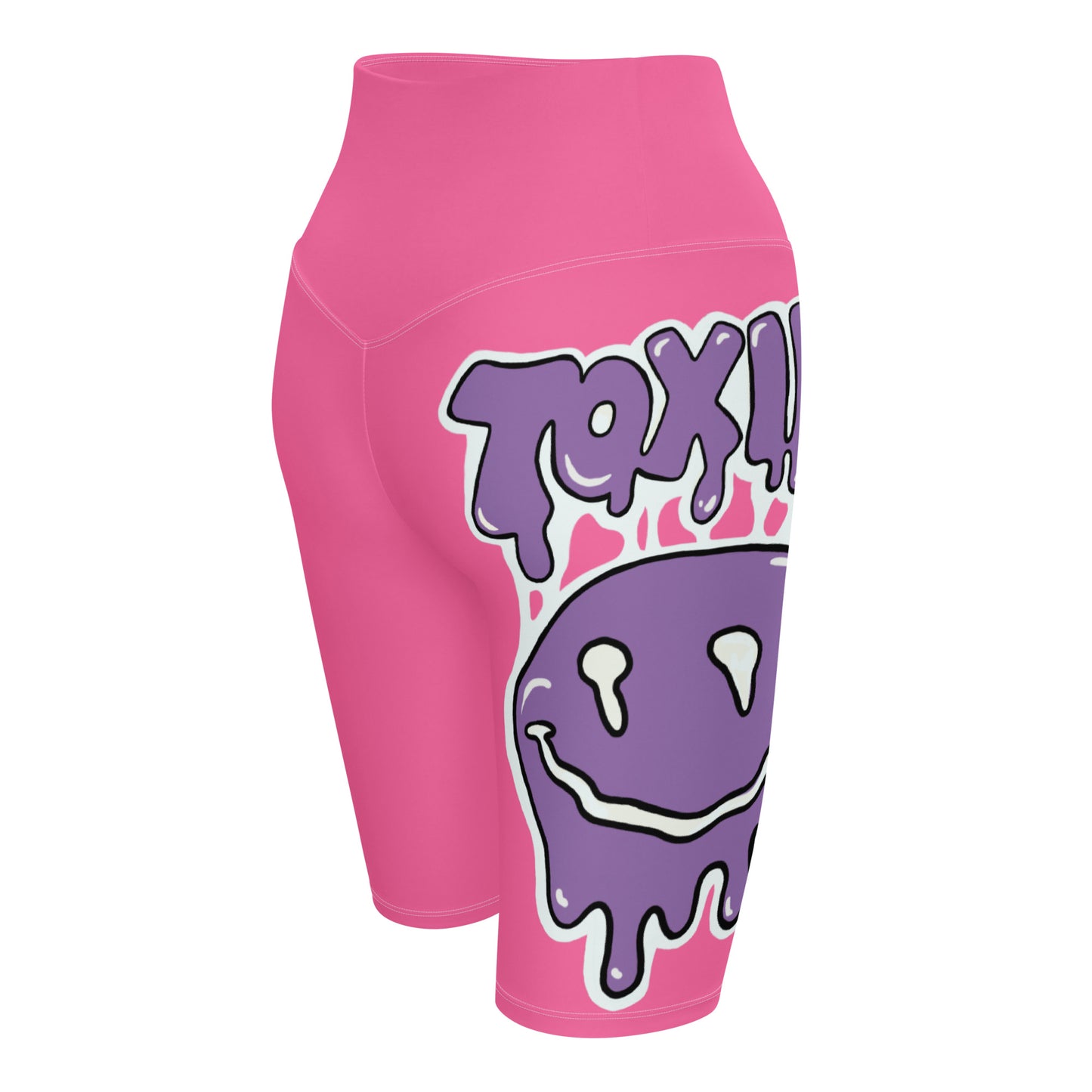 TOXIK pink n purple Biker Shorts