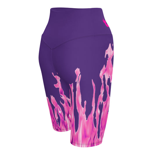 UNLIMITED it’s lit purple n pink Biker Shorts