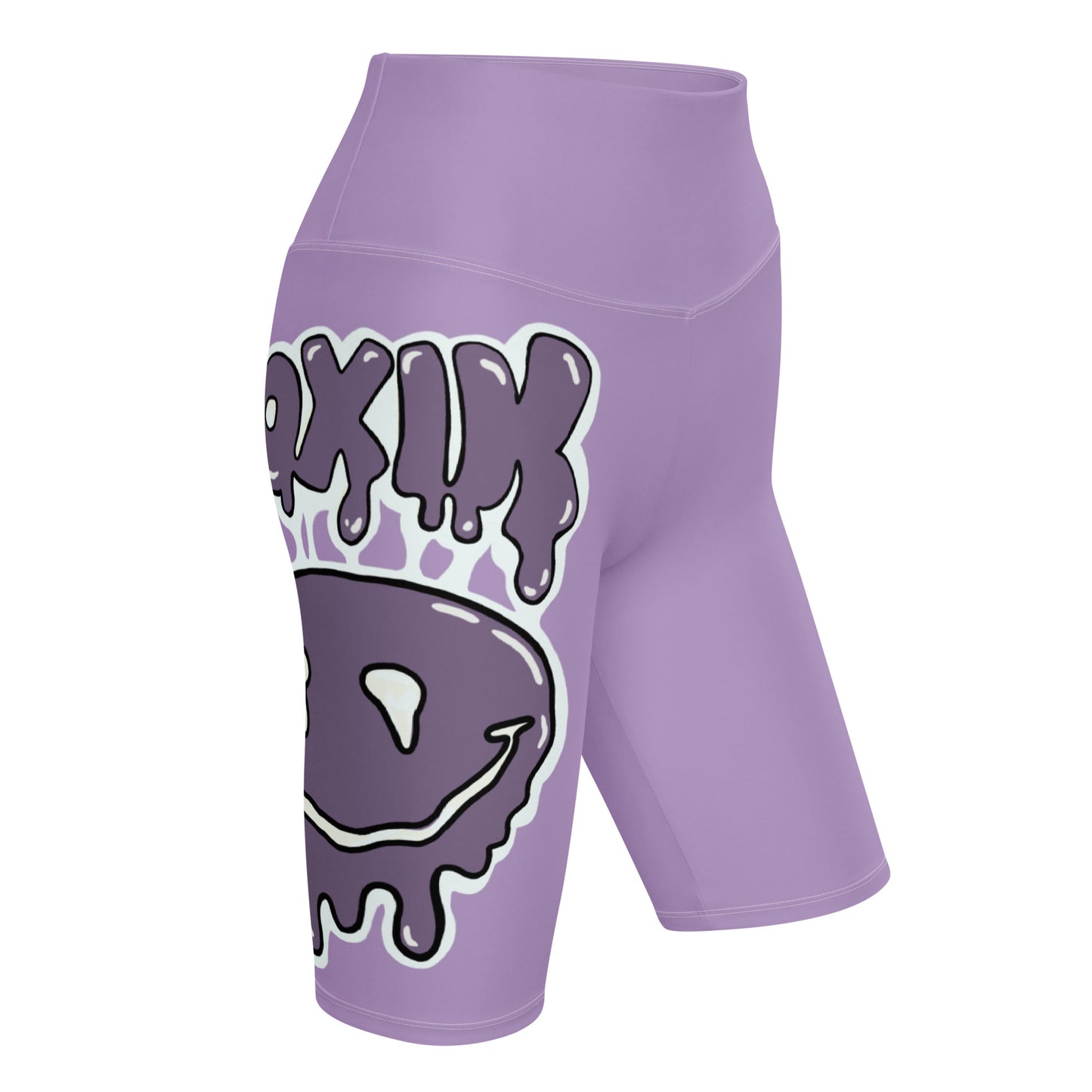 TOXIK light and dark purple Biker Shorts