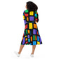 DESSINER block party long sleeve midi dress