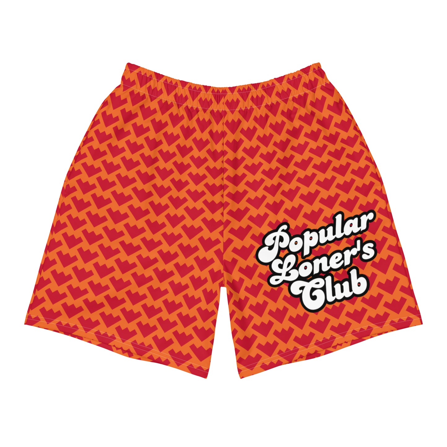 POPULAR LONER CLUB orange Men's Athletic Shorts