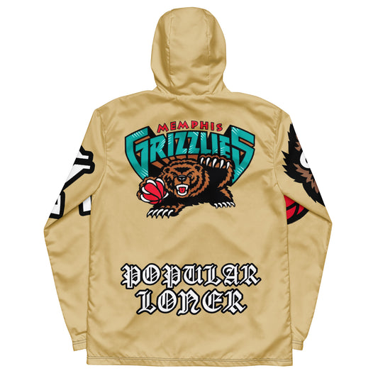 POPULAR LONER Grizzlies tan Men’s windbreaker