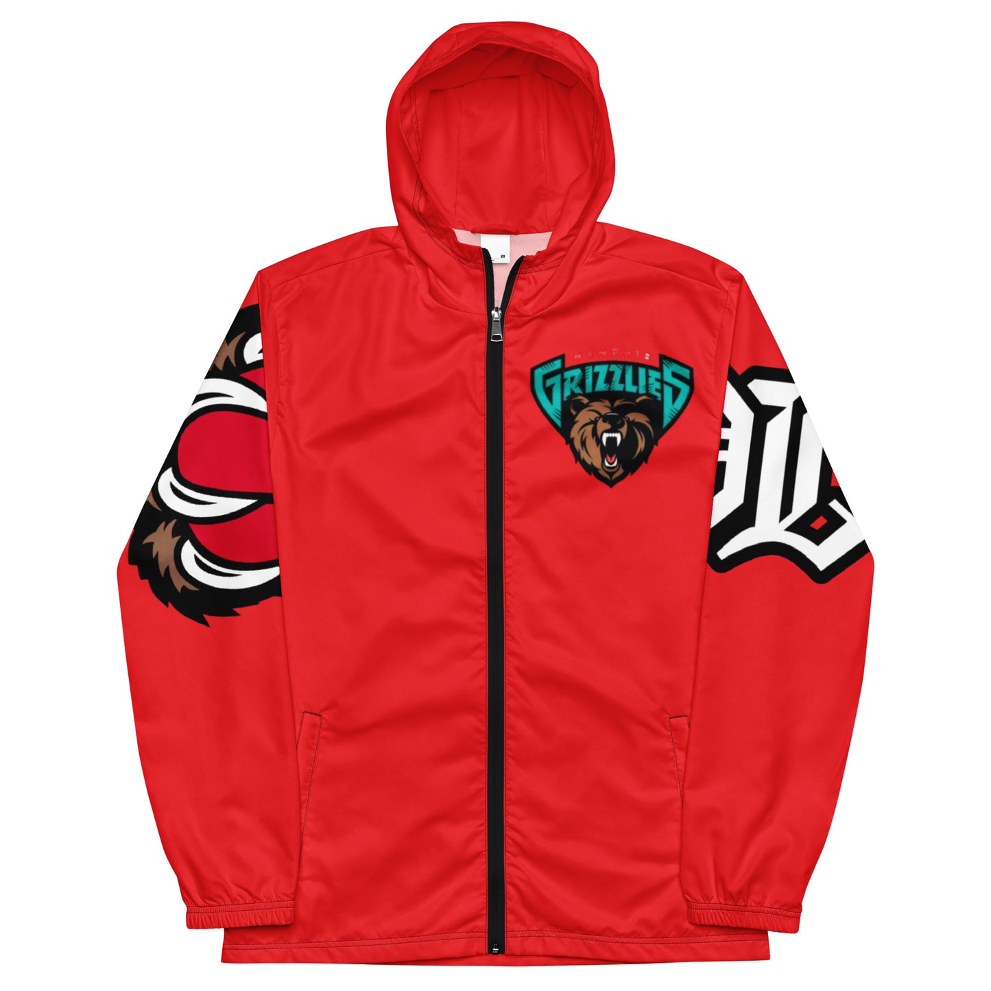 POPULAR LONER Grizzlies red Men’s windbreaker