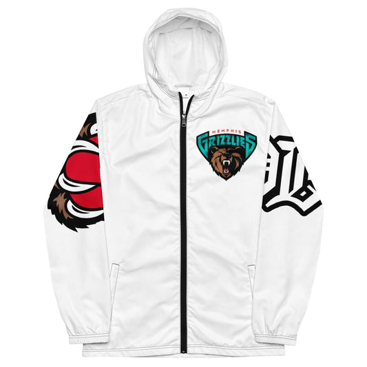 POPULAR LONER GRIZZLIES white Men’s windbreaker