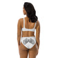 UNLIMITED hear no, See no, Speak no Evil white high-waisted bikini