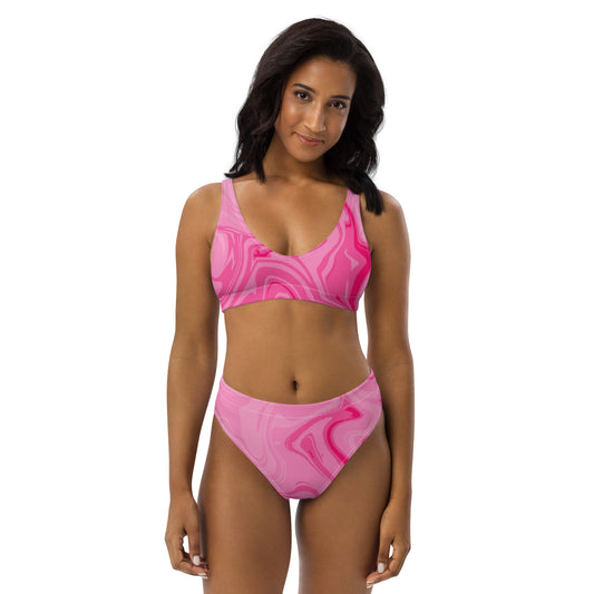 DESSINER pink candy high-waisted bikini