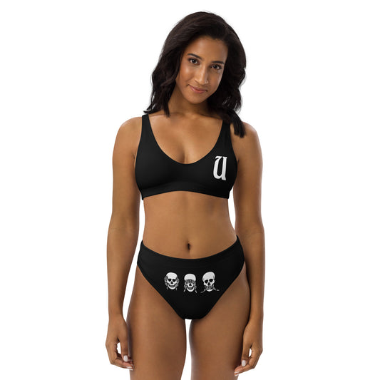 UNLIMITED hear no, see no, speak no evil black high-waisted bikini