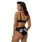 UNLIMITED hear no, see no, speak no evil black high-waisted bikini