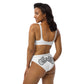 UNLIMITED hear no, See no, Speak no Evil white high-waisted bikini