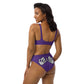 UNLIMITED hear no, See no, Speak no Evil Purple high-waisted bikini