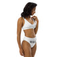 UNLIMITED hear no, See no, Speak no Evil white high-waisted bikini