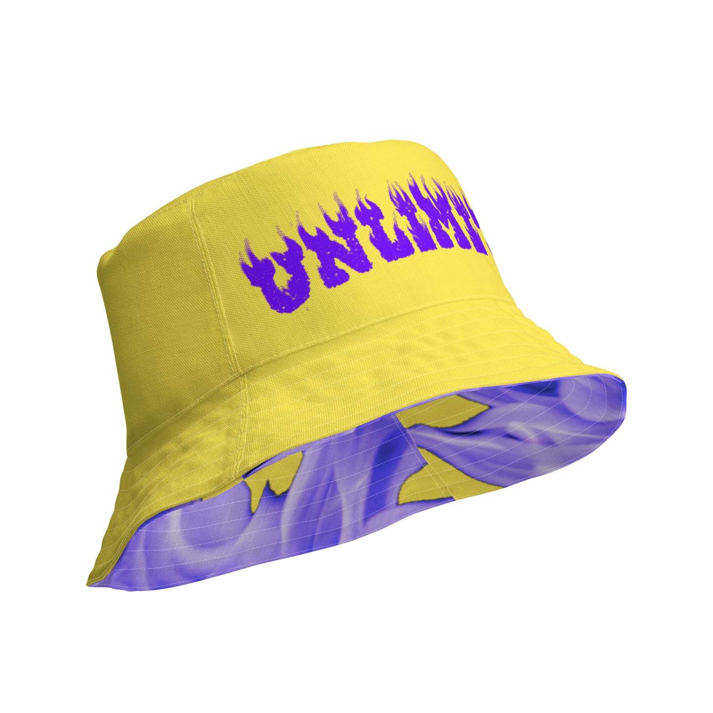 UNLIMITED it’s lit purple n yellow Reversible bucket hat