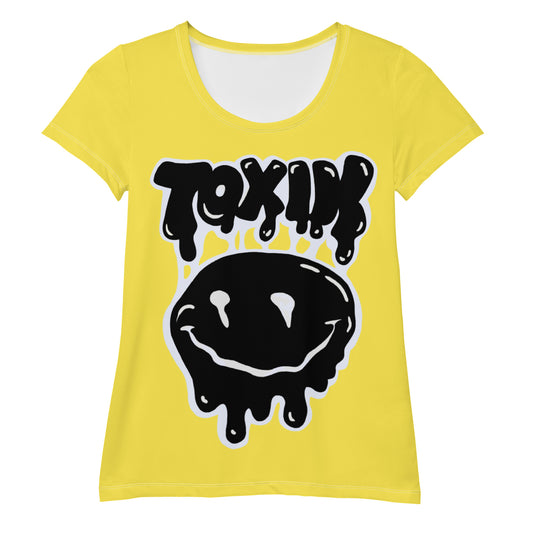 TOXIK yellow Women's Athletic T-shirt