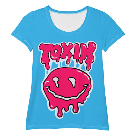 TOXIK blue Women's Athletic T-shirt