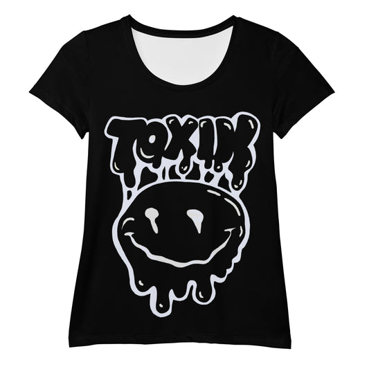 TOXIK black n white Women's Athletic T-shirt