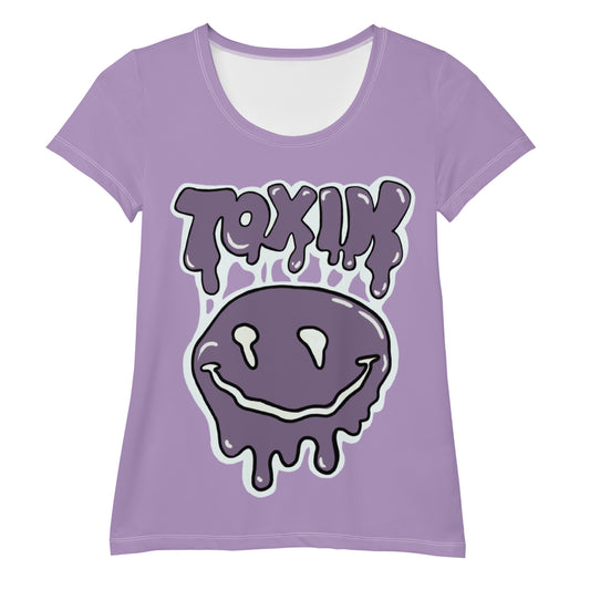 TOXIK light n dark purple Women's Athletic T-shirt