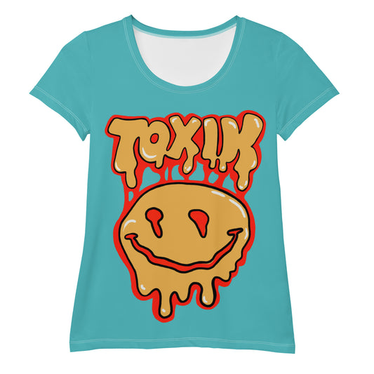 TOXIK Viking, red, gold Women's Athletic T-shirt