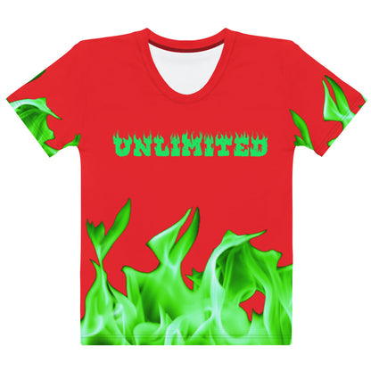 UNLIMITED it’s lit red n lime Women's T-shirt