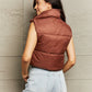 Zip-Up Drawstring Puffer Vest