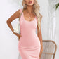 Scoop Neck Sleeveless Bodycon Dress