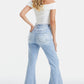 BAYEAS Full Size Distressed Raw Hem High Waist Flare Jeans