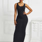 Scoop Neck Wide Strap Maxi Dress