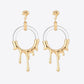 Zinc Alloy and Resin Drop Earrings