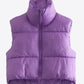 Zip-Up Drawstring Puffer Vest