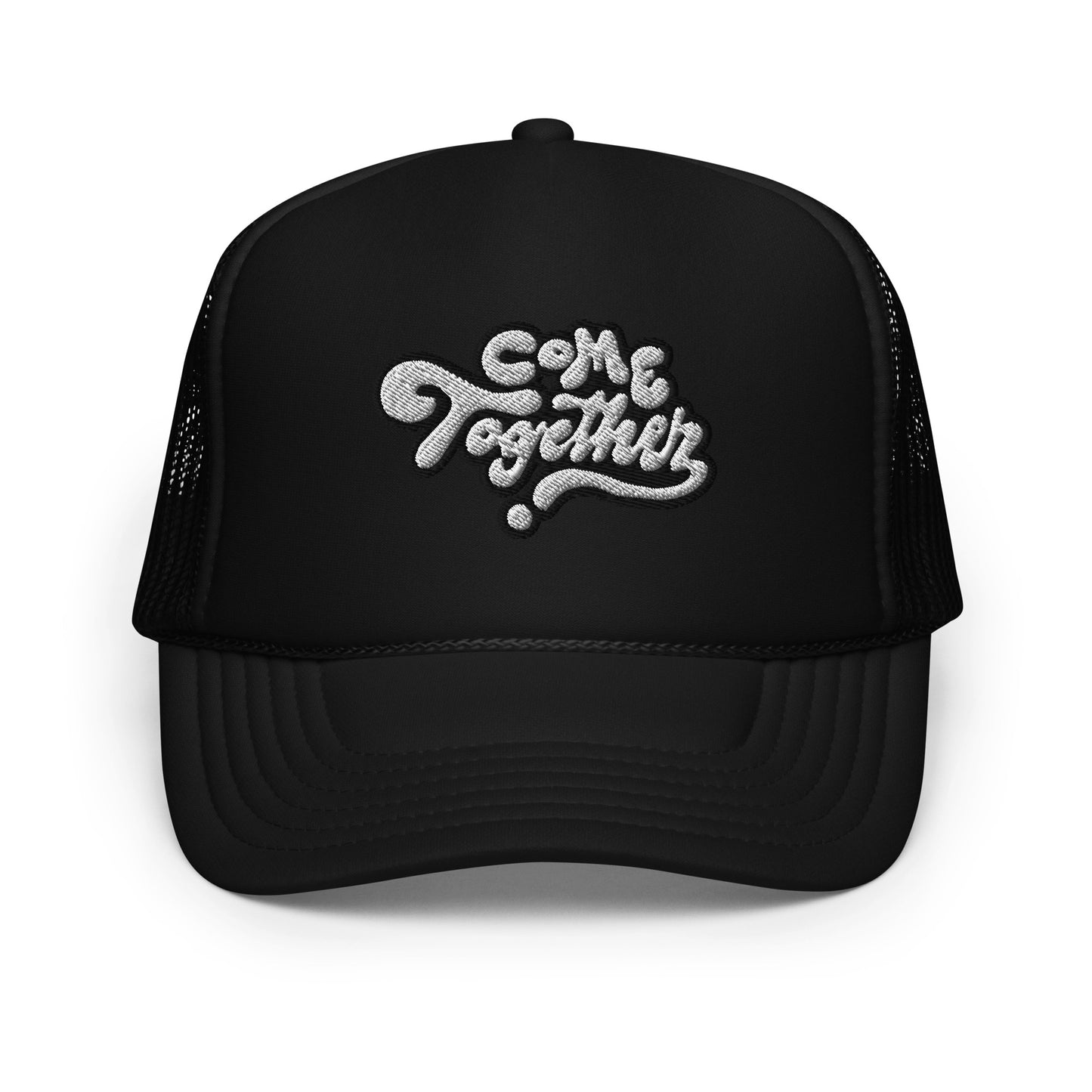 ONE LOVE Come Together ( black n white ) Foam trucker hat