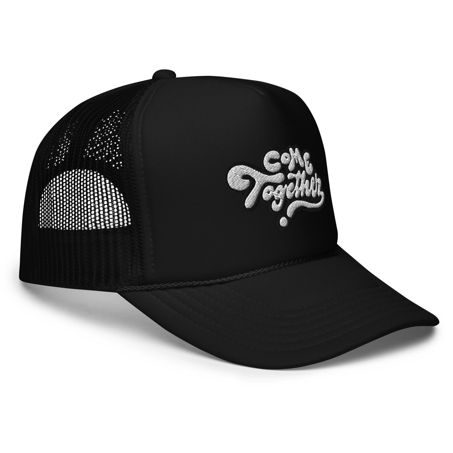 ONE LOVE Come Together ( black n white ) Foam trucker hat