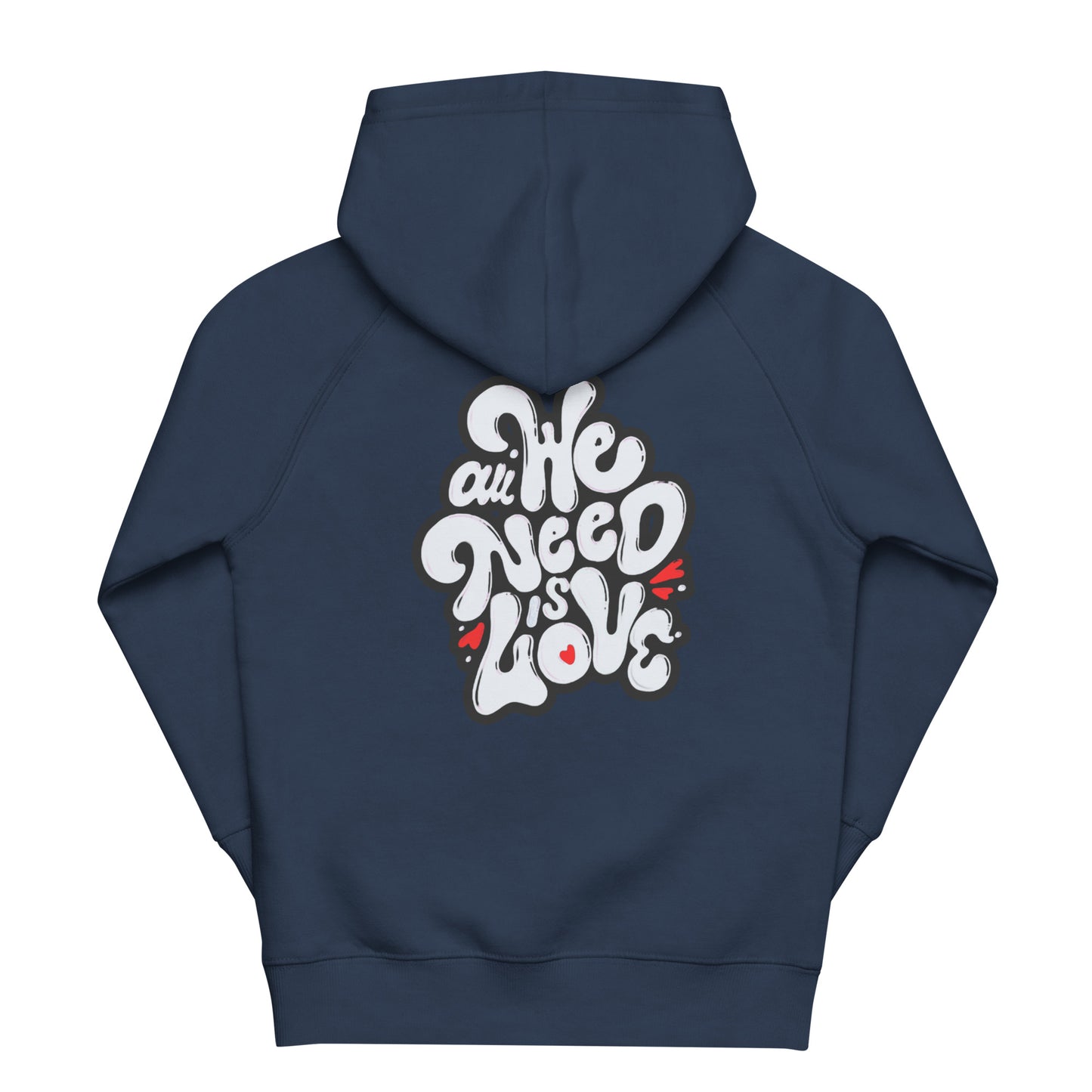 ONE LOVE Come Together ( black n white ) kids hoodie