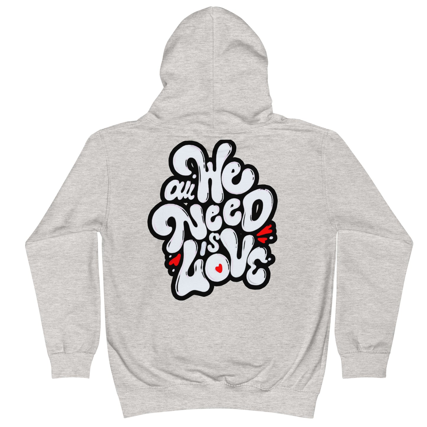 ONE LOVE Come Together ( black n white ) Kids Hoodie